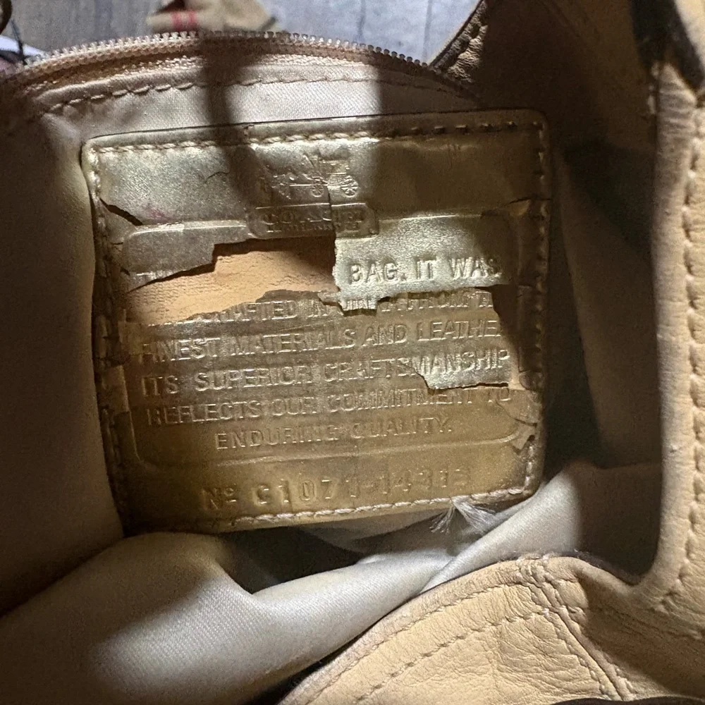 Coach Cream Leather Hobo Bag